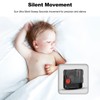 Ergocar Glass Wall Clock Silent Scanning Mechanical Round Glass Wall