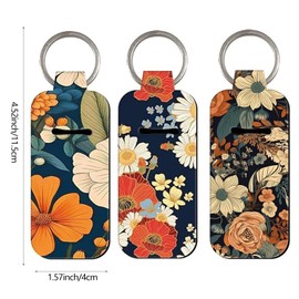 Caiqicome Chapstick Holder KeyChain Potable Lip Balm Holder Chapstick Lip Balm Holder Key Chain with Clip Lip Gloss Holders Keychain Lip Balm Sleeve Pouch Organizer for Women Girls