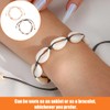 BIRLOZA Pack of 2 Shell Chain Shell Bracelet Anklet Natural