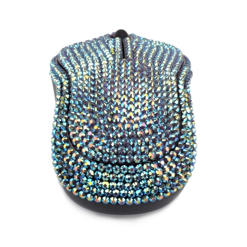 Brand Luxury Bling Dazzle Jeweled Rhinestone Crystal Wireless Mouse for
