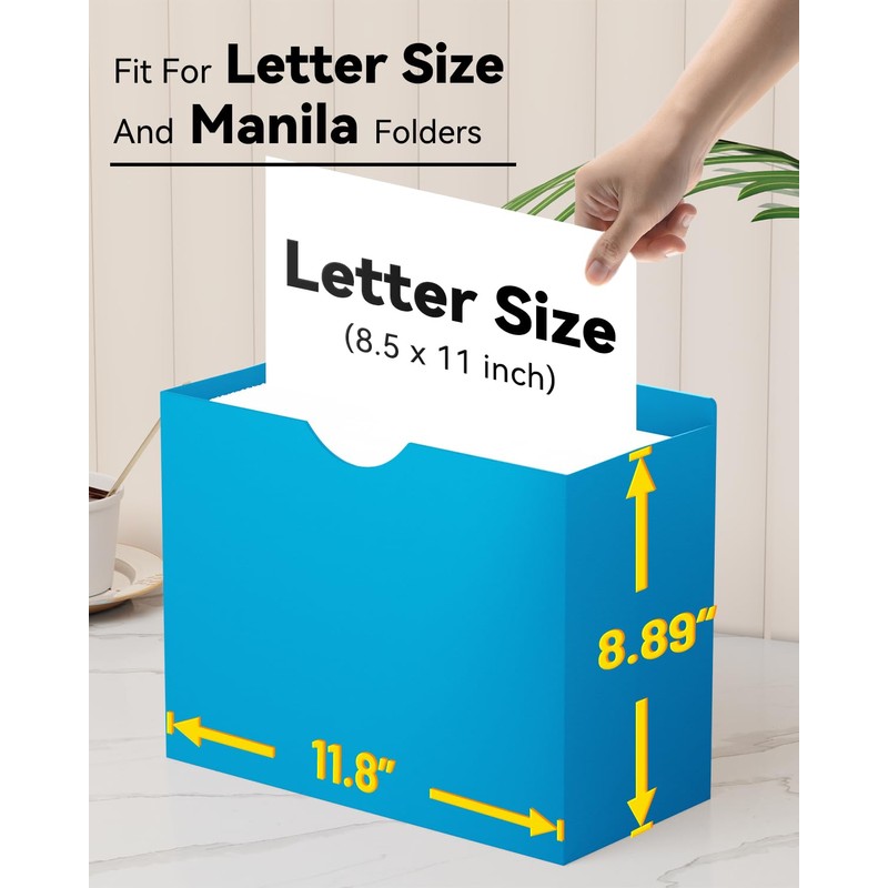 ANSOOK Manila File Jackets & File Pockets Letter Size,Reinforced Straight
