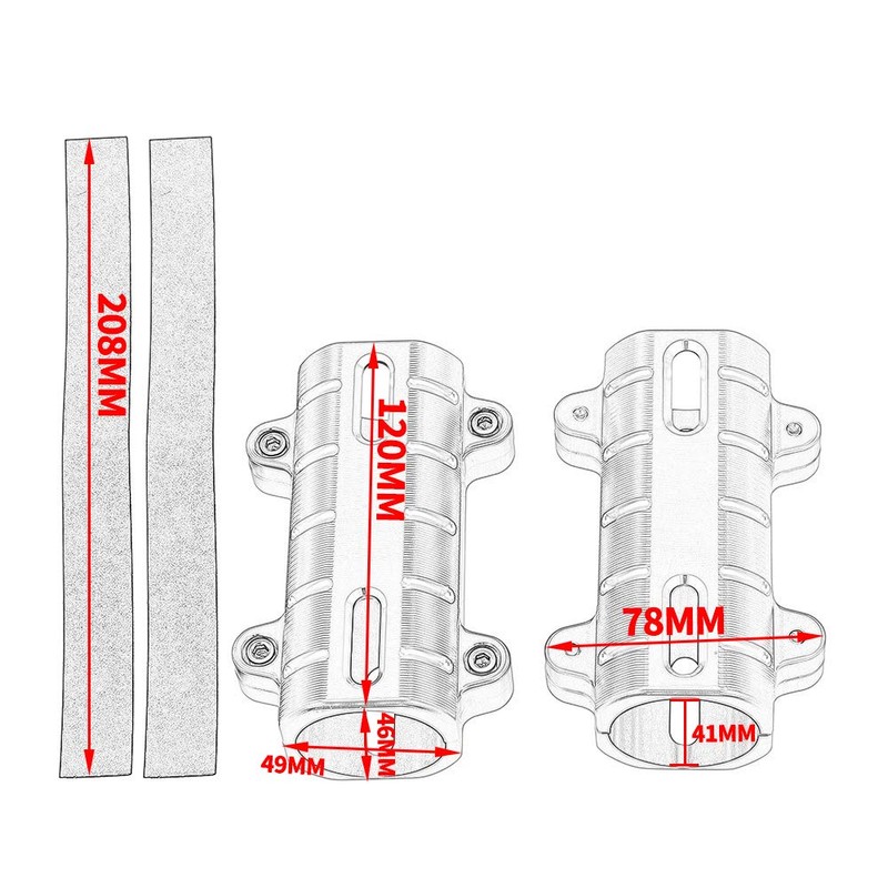 Lorababer Motorcycle Front Fork Boot Tube Slider Shock Cover Absorber