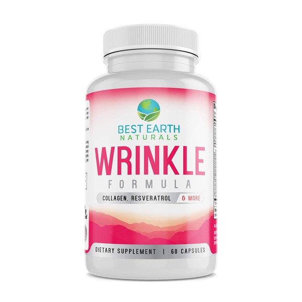 Wrinkle Formula Advanced Anti-Aging, Beauty Supplement, with Collagen, Antioxidants, Glutathion, Resveratrol, and More