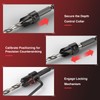 15PCS Countersink Drill Bit Set, Adjustable Tapered Counter Sink Drill