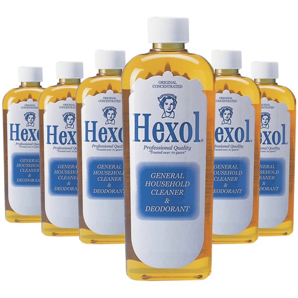 Hexol Deoderant Concentrated General Household Cleaner and Deodorant, 16 Fl. Oz, 6 Bottles, 96 Fl Oz