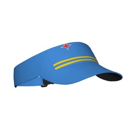 Cute Funny Aruba Flag Hat Women Men Adjustable Flag Sport Sun Visor Hat Summer Fashion Sun Cap Beach Flag Hat
