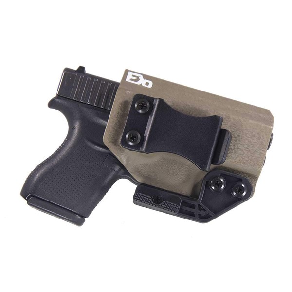 Fierce Defender IWB Kydex Holster Compatible with Glock 43/43X -Paladin Series- Made in USA- (Flat Dark Earth)