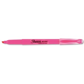 Sharpie 27009 Accent Pocket Style Highlighter Chisel Tip Fluorescent Pink Dozen