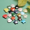 YUEBAYUE 20PCS Heart Shaped and Pentagram Healing Crystals Set,Natural Crystals