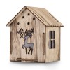DecoKing LED Decorative Christmas Light House Reindeer Wood Lighting Silva