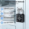 Smart Locker Lock, Lokko Bluetooth Fingerprint Padlock, Fast Finger Scan