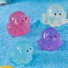 YARNOW 24pcs Miniature Octopus Figurine Luminous Tiny Octopus Mini Resin