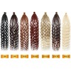 24 Inch Curly Ended Dreadlock Extensions Handmade Synthetic Dreads SE
