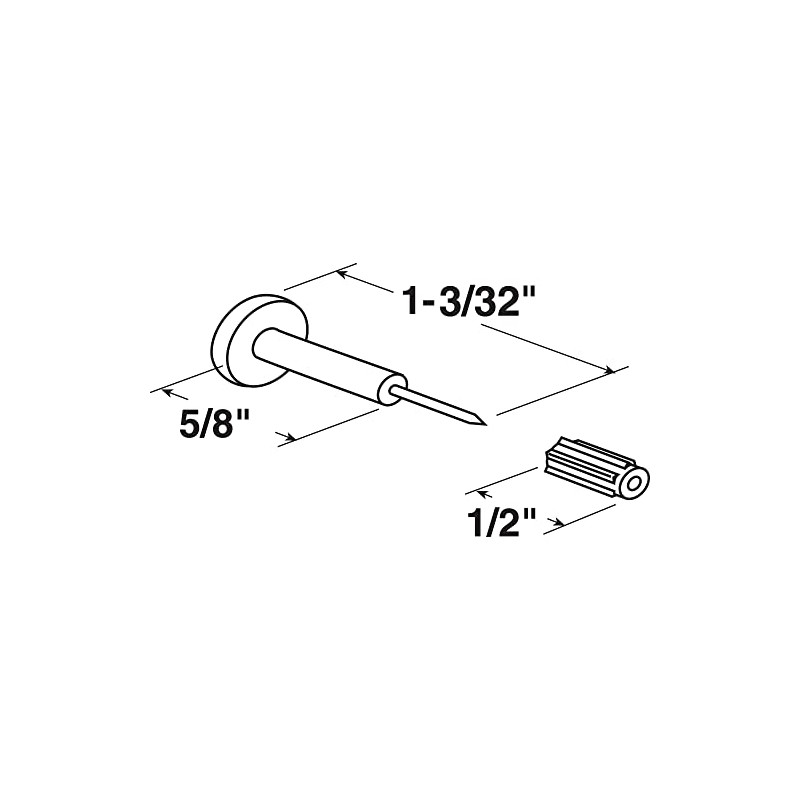 Prime-Line PL 15685 Window Grid Retainer Pins (25 Pack)