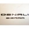 GMC 4PCS Set Matte Black Door Rear DENALI SIERRA Emblems