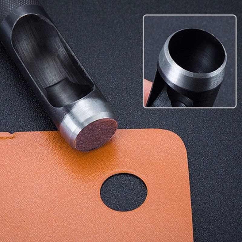 Leather Hole Punches Cutter 6mm Dia Belt Punch Round Hollow