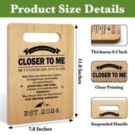 ZIIUFRN Funny House Warming Gifts, Housewarming Gift 2024, New Home Gift Idea for Couple Neighbor Friends, Cutting Board Set-A03