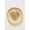 Anthropologie New Anthropologie Annie Stoneware "Heart" Textured Dessert Plate