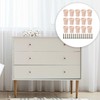 RDEXP 15PCS Tapered Cabinet Door Knobs Wooden Furniture Pull Handles