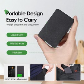 HORNBILL 0.01g/1000g Digital Kitchen Scales, Precision Pocket Scales with LCD Display and Tare Function, Electronic Weighing Food Scales with 6 Weighing Units for Jewelry, Powders, Laboratory, Coffee