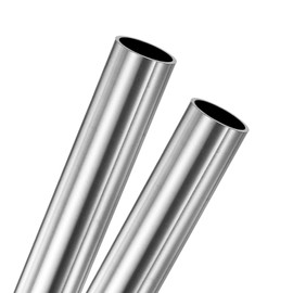 M METERXITY 2-Pack 150mm 304 Stainless Steel Tube, 22mm OD 1.5mm Wall Thickness Seamless Stainless Steel Tubing for Construction/Machining/DIY Crafting, Metal Straight Pipe [0.87x0.06x6IN]