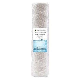 10" Standard Wound String Sediment Water Filter | 1 Micron, 10" x 2.5" | High Dirt Holding Capacity, Fits 10" Standard Housings (1 Pack)