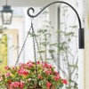 Lifyzoon Heavy Duty Plant Hanger Bracket - Outdoor Hand-Forged Hanging
