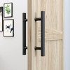 JUBEST 12" Push Pull Barn Door Handle, Double Side H