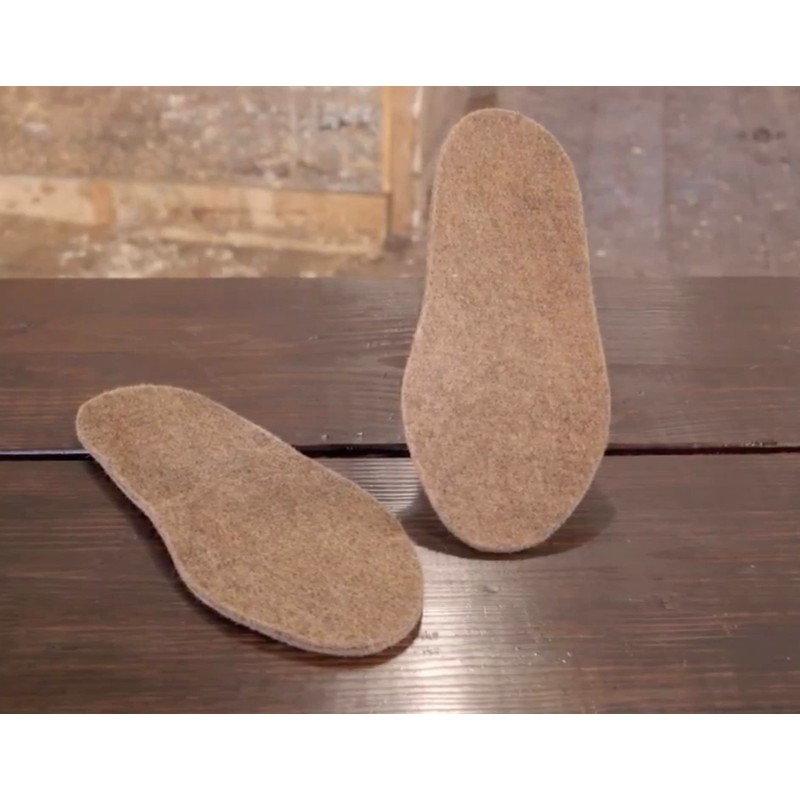 Alpaca & Wool Felted Sole Inserts for Boots & Shoes