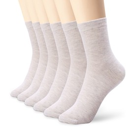 6 Pack White Thin Cotton Socks Lightweight High Ankle For Women Men