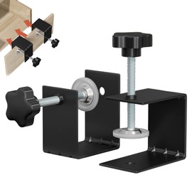 Moollyfox C Clamp, Pack of 2 Screw Clamp C Clamps, Stainless Steel Carrier Clamp, C Clamp Table Clamp with Wide Jaw Openings 65 mm, Clamps Metal & Tensioner, C Clamp for Woodworking DIY