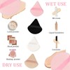 Framad 40PCS Triangle Puffs for Face Powder with 4 Case,