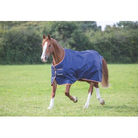 Shires Typhoon 100g Lightweight Horse/Pony Turnout Rug in Navy 7'0" / 84", Navy