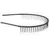 Hero Headband with Comb Black 20mm Wide Metal A46