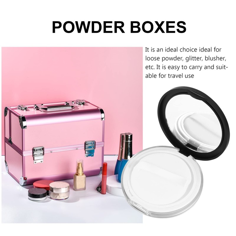 2pcs Box Loose Powder Box 5g Powder Case Mat Plastic