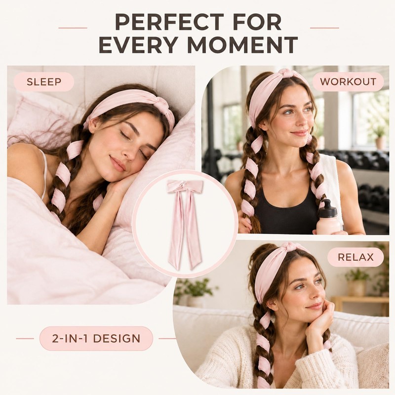 2026New Heatless Curl Headband,No Heat Required Does Not Damage Hair