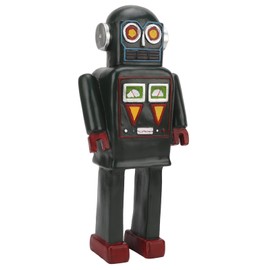 Hapivida Vintage Robot Statue, Resin Robot Figure Sculpture, Retro Ornament Props Bar Cafe Decoration