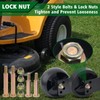 CheeMuii 4 Pack Mower Deck Gauge Wheels Kit 2 Pcs