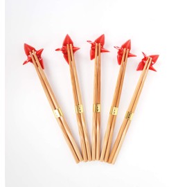 Japanese Traditional Chopsticks Rest Set 5 Matching Pair Assorted Colors Chopsticks Set Dining Table Starter Kit Beautiful Gift Item Nicely Packaged (Red Crane)