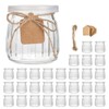 Encheng Glass Jars, 7 oz Glass Yogurt Jars With Lids(PE),Replacement