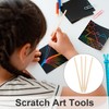 Alpinleux 12 Pcs Wooden Scratch Art Stylus, Craft Sticks, Heavy