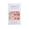 Christmas Press on Nails Short Square Fake Nails French Press