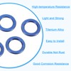 sourcing map 15 Pcs M4 Titanium Flat Washer Metric Flat