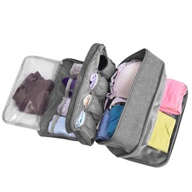 Portable Underwear Bra Storage Bag Waterproof Travel Organizers Multi-Layer Toiletry Packing Cube