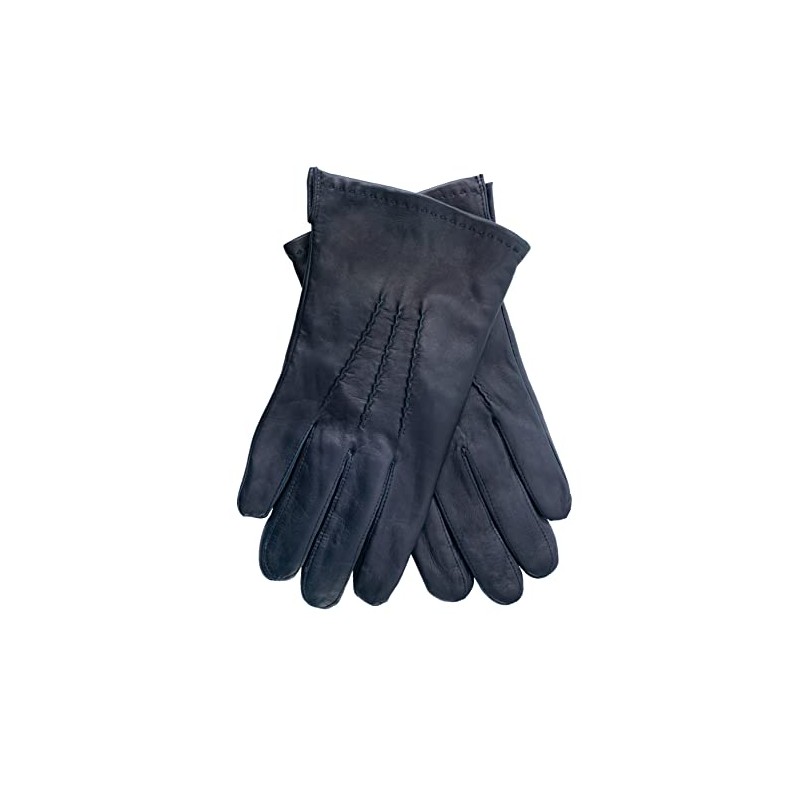 EEM Mens Soft Italian Leather Gloves Soft Fleece Lined Classic