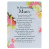 Widdle Celebrations In Memory of Mum weatherproof Graveside Memorial Card