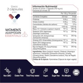 ETERNAL NUTRITION Women's Essentials: Maca y Adaptógenos Mujer (100 Caps)