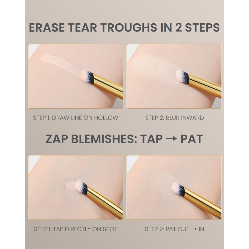 Desert Oak Series MicroBlur Tap Concealer - 6mm Finger-Tip Precision