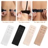 Megecaa Bra Extender 2 Hook 3 Row - 8 Pcs