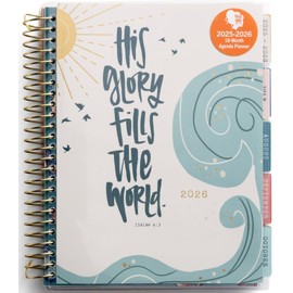 Katygirl - His Glory Fills the World 2025-2026 18-Month Devotional Planner (July 2025 - December 2026)